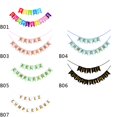 thumbnail image 4 of Decorations for Girls Macaron Happy Birthday Bunting Banner with Hooks Ribbon, 4 of 12