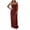 Wine, variant on Horkkom Backless Dresses for Women Sleeveless Solid Color Summer Dresses Flowy Casual Daily Maxi Dresses, S-2XL