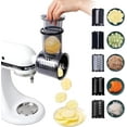 thumbnail image 3 of PQPO Slicer Shredder Grater Attachment For Kitchenaid Stand Mixer with 5 Blades, Compatible with Kitchenaid Mixer Attachments,Cheese Grater Attachments, 3 of 7