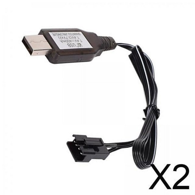 Cable USB,Cable cargador USB 7,4 V SM4P 400 mA,Cable de carga Batería de respaldo Protección contra sobrecarga,Luz indicadora de accesorios de batería Cable del cargador,Batería de