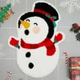 thumbnail image 5 of YANHAIGONG Merry Christmas Door Mat,Christmas Door Rug Outdoor,Christmas Door Mat Indoor,Christmas Snowman Bathroom Mat,Absorbent and Easy to Dry Non-slip Bathroom Mat Carpet, 5 of 7