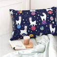 thumbnail image 4 of Balery Lama in Space Funda de Cojín Estampada, Regalos para Mujeres, Regalos de Amor para Ella, Regalos para Novia o Esposa, Funda de Almohada-20"x30", 4 of 6