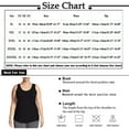 thumbnail image 2 of ELFINDEA Womens Tops Plus Size Tank Tops For Summer Tank Tops Loose Fit Casual Camisole Shirttail Tank Black 5XL, 2 of 7