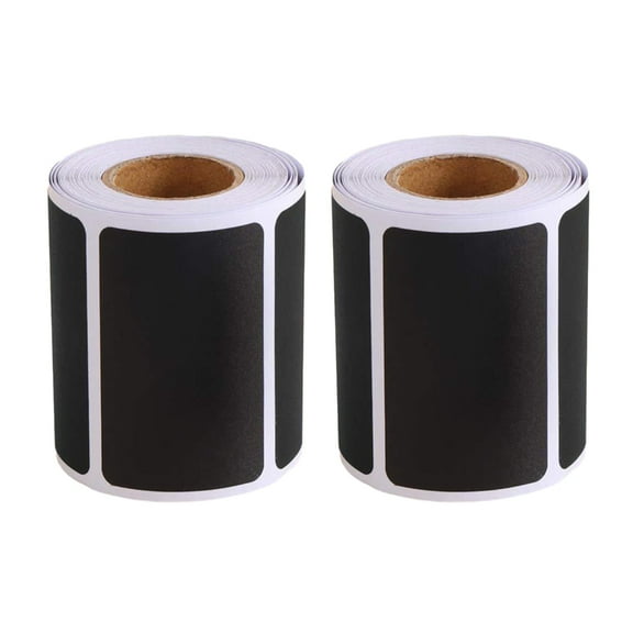 Jesscasday 240 Pieces Chalkboard Labels Stickers Waterproof Reusable Blackboard Stickers