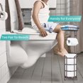 thumbnail image 3 of Iron 3 in 1 Roll Paper Holder Paper Holder Portable Detachable Simple Style Removable Kitchen Bathroom Toilet Tissues Stand Accessories, 3 of 8