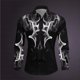 thumbnail image 1 of Camisa informal para hombre con botones de solapa y gráficos en alta definición, material suave y saludable, nueva camisa de traje para hombre 2024, 1 of 6