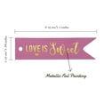 thumbnail image 5 of Inkdotpot Gold Foil Paper Hang Tags Love Is Sweet Wedding Favor Tags 100 Pieces, 5 of 6