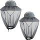 thumbnail image 1 of Outdoor Mosquito Head Net Hat,2 Pack Bucket Hats For Safari Hiking Fishing Gardening Wide Brimmed With Removable Veil Net Mesh,protection From Sun Bee, 1 of 5