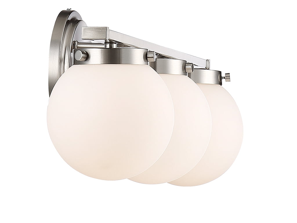 Trade Winds Antoinette 3-Light 24" Bathroom Vanity Light in Brushed Nickel