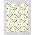 thumbnail image 1 of Apple Tapestry, Floral Design Aquarelle Paint Style Apple Cherry Flowers Blossom, Wall Hanging for Bedroom Living Room Dorm Decor, 60W X 80L Inches, Yellow Green Fern Green White, by Ambesonne, 1 of 2