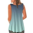 thumbnail image 6 of Women Gradient Tank Tops Sleeveless Pullover Top Loose Flowy Blouses Summer Streewear Top Camisole, 6 of 6
