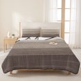 thumbnail image 3 of Queen Quilt Set 90''x96'', Brown Beige Ombre Lightweight Summer Bedspread Coverlet Set with 2 Pillow Shams, Farmhouse Vintage Wooden Striped Breathable All Season Quilt Bedding for Bedroom/Guest Room, 3 of 9