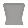 thumbnail image 6 of FRSASU Womens Strapless Tube Tops Basic Backless Sleeveless Solid Color Going Out Fashion Cute Summer Clothes Gray L(L), 6 of 9