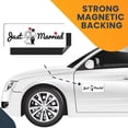 thumbnail image 7 of Magnet Me Up Just Married Vinyl Automotive Magnet Decal, 3x8 Inches, 7 of 7