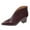 Wine, variant on Fashion Female Warm Boots Fashion Autumn Women Ankle Boots Heel Mid Heel Snake Print Solid Color Pointed Toe Comfortable On