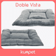 thumbnail image 3 of Cama Para Perro Grande Kunpet Premium Suave Acolchada Tipo Tapete Gris 95x65x10 cm, 3 of 5
