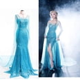 thumbnail image 2 of Vestido de princesa a la venta para mujer, cosplay de Halloween, Elsa, 2 of 7