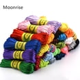 thumbnail image 2 of 20m 2.5mm Mix Color Nylon  Black Rattail Satin Chinese Knotting Silk Macrame Cord Beading Braided Shamballa String Thread HK198, 2 of 9