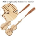 thumbnail image 3 of 4pcs Students Guitar Shaped Bookmarks Creative Bamboo Page Clips Bookmarks Gift, 3 of 8