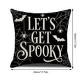 thumbnail image 3 of 2026 Halloween Outdoor Decorations Halloween Throw Pillow Covers Black White Pumpkin Skeleton Web Decorative Cushion Cases Spooky Halloween, 3 of 6