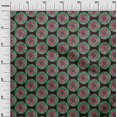 thumbnail image 3 of oneOone Viscose Jersey Green Fabric Asian Mandala Craft Projects Decor Fabric Printed By The Yard 60 Inch Wide, 3 of 4
