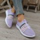 thumbnail image 5 of Zapatillas deportivas de mujer, de malla de color liso, transpirables, cómodas, informales y ligeras, para correr, 5 of 8