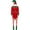 Red, variant on TiaoBug Womens 6Pcs Christmas Elf Santa Helper Costume Full Set Adult Xmas Holiday Party Cosplay Outfits Green-A L