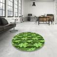 thumbnail image 4 of Ahgly Company Machine Washable Indoor Rectangle Transitional Green Area Rugs, 7' x 9', 4 of 7