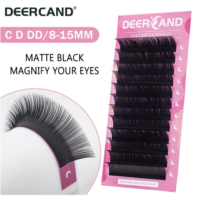 DEERCAND Pestañas C/D/DD Seda Falso Visón Extensión De Personales , Maquillaje Suave cilia mink