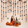 thumbnail image 5 of Cheerland Glitter Black Orange White Polka Dot Paper Hanging Banner, 52 ft, 5 of 6