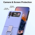 thumbnail image 2 of Samsung Galaxy Z Flip 4 Case Shockproof Heavy Duty Protective Cover with Ring Phone Case for Galaxy Z Flip 4 5G-Purple, 2 of 7