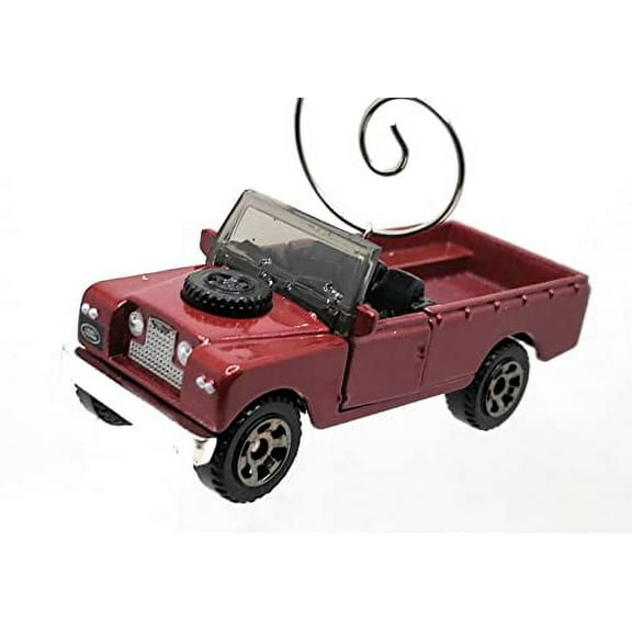 Christmas Ornament for 1965 Land Rover Gen II Pickup Truck Red
