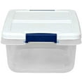 Hefty Modular Clear Storage Bins, 15 Qt. Stackable Bin with Latch