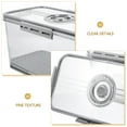 thumbnail image 3 of Minkissy Large Capacity Bread Box Kitchen Storage Grey Minimalist for Kitchen Counter 1Set, 3 of 8
