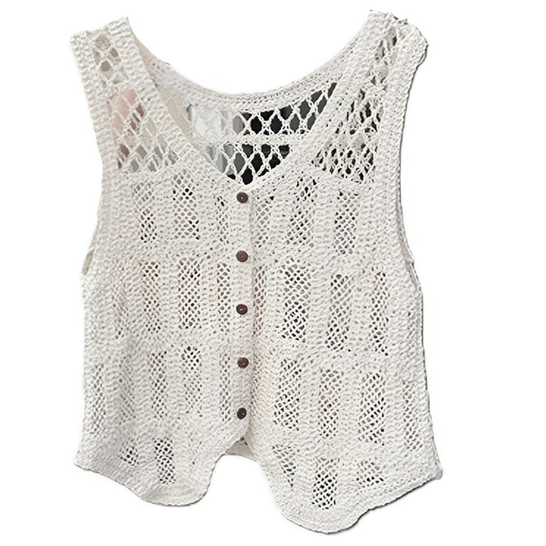 トップス dium. melange summer knit vest RELAXED MÉLANGE-KNIT COTTON VEST - OATMEAL MÉLANGE | COS