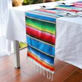 thumbnail image 3 of Juego de 4 caminos de mesa mexicanos 14" x 110" decoración de fiesta temática mexicana grande JAMW Sencillez, 3 of 5
