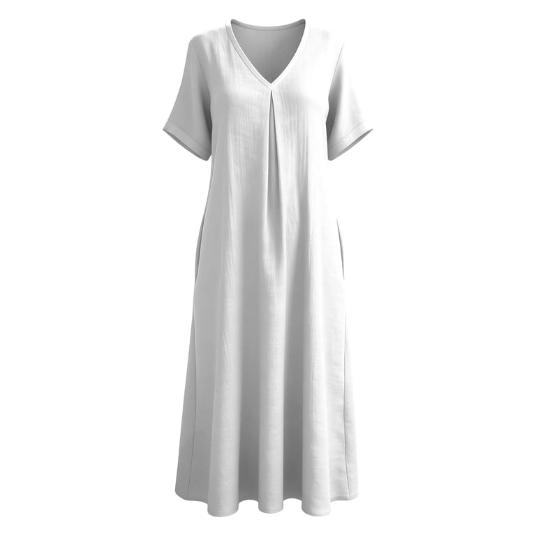 knee length dress for ladies Women casual knee-length 2018 – Clothinger UK size:16 newspaper print Peach Beige Bridesmaid Dresses Ayolanni V