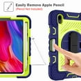 thumbnail image 2 of Dteck for iPad Mini 7 (A17 Pro) 2024/ Mini 6 8.3" Case with Pencil Holder Kickstand, Heavy Duty Shockproof Rugged Shoulder Strap Protective Cover,360° Rotate Hand Strap/Stand, Navyblue, 2 of 9