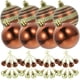 thumbnail image 1 of Xmas Party Supplies Christmas Ball Ornaments Party Decorative Xmas Tree Ornament Hanging Plastic Brown 40Pcs, 1 of 4