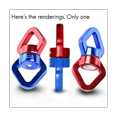 thumbnail image 2 of Outdoor Rock Climbing Rotating Universal Ring Air Yoga Universal Ring Connecting Ring Hammock Rotating Ring, 2 of 5