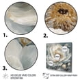 thumbnail image 3 of DESIGN ART Designart "White Blue Peonies Symphony Ii" Floral Peony Canvas Prints 16 in. wide x 16 in. high, 3 of 5