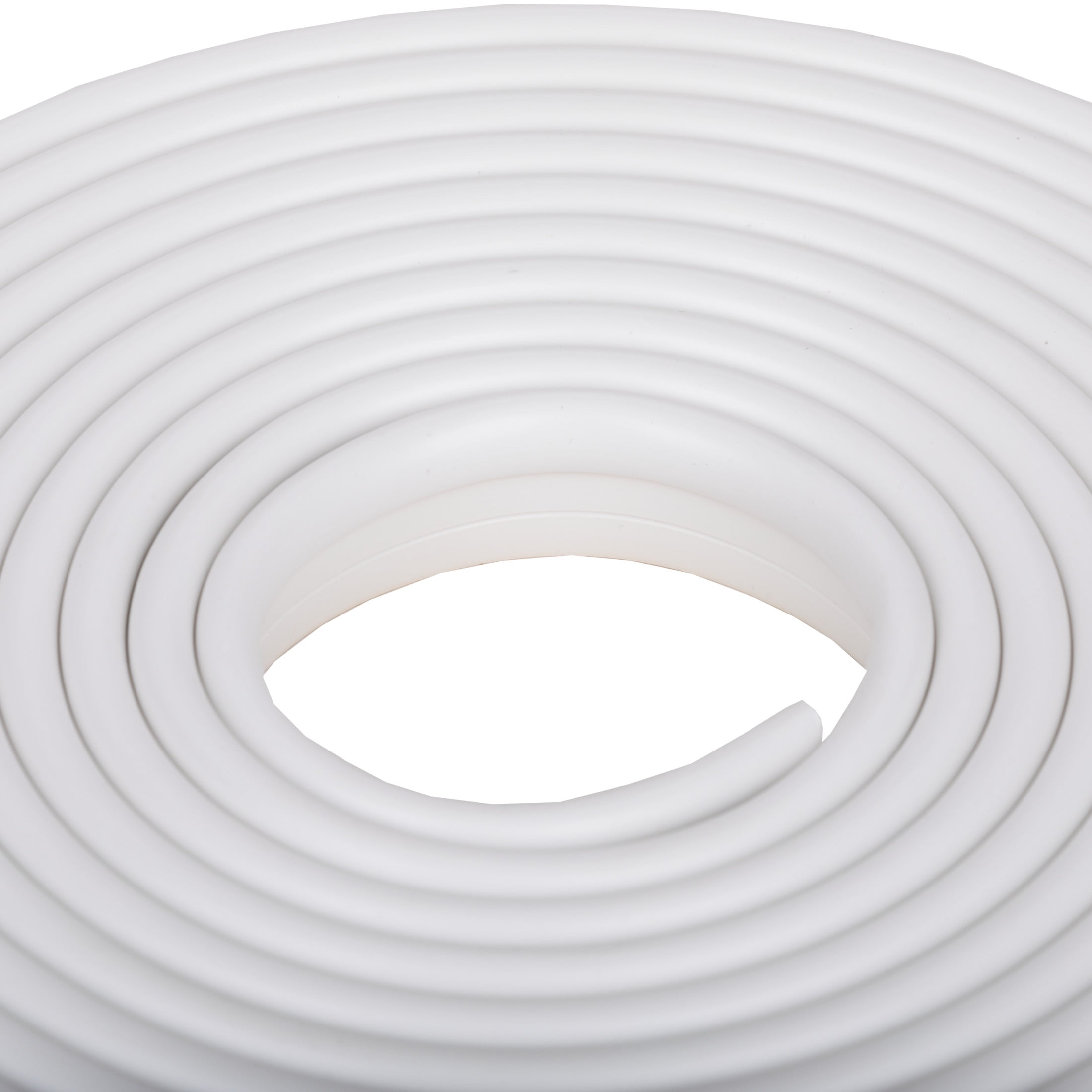 Duck Brand Vinyl .88 in. x 17 ft. Gasket Weatherstrip Seal for Doors White
