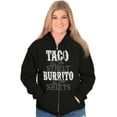 thumbnail image 5 of Raunchy Funny Tacos Tuesdays Burritos Zip Up Hoodie Men's Women's Brisco Brands M, 5 of 6