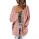 thumbnail image 1 of Suéter abrigo mujer casual talla grande suéter bolsillos ropa exterior botones cárdigan abrigo mujer abrigo, 1 of 8