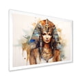 thumbnail image 2 of Designart "Pharaoh's Beauty Gold and Blue Egyptian Woman III" Landscapes Framed Wall Art Decor - Traditional Gold Egypt Bedroom Framed Canvas Wall Art, 2 of 6