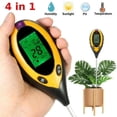 thumbnail image 1 of Medidor de Ph del suelo 4 en 1, probador de humedad del suelo, termómetro Digital para plantas, medidor de humedad para plantas en macetas, jardines, césped, 1 of 4