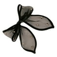 thumbnail image 3 of Rhinestones grandes decorados Bow Clip Bowknot Barrette para el cabello de la espalda de la mujer, 3 of 6