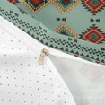 thumbnail image 4 of jejeloiu Natural Tribal Twin Duvet Cover,Organic Print Twin Bedding For Boys,Green Turquoise,Reversible,2 Pieces,1 Duvet Cover and 1 Pillowcase, 4 of 6