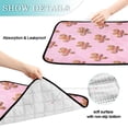 thumbnail image 4 of IAUYY Washable Pee Pads for Dogs Medium+Large Absorbent and Leak-Proof Non-Slip Reusable Puppy Pee Pads for Dogs Applicable to Playpen Potty Crate Sugar Cane Pattern Decoration, 4 of 7