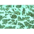 thumbnail image 1 of Ahgly Company Indoor Rectangle Abstract Turquoise Blue Modern Area Rugs, 8' x 12', 1 of 4